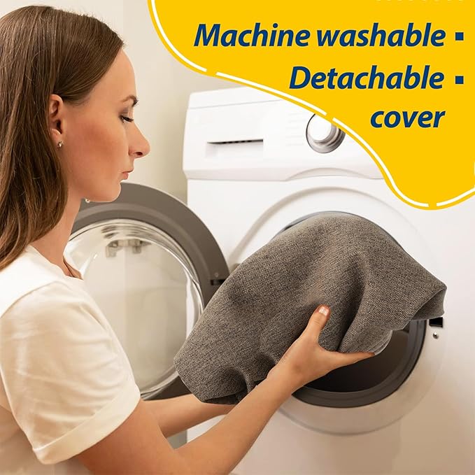 AAAAAcessories D-Shaped Chair Cushions, Machine-Washable Cover
