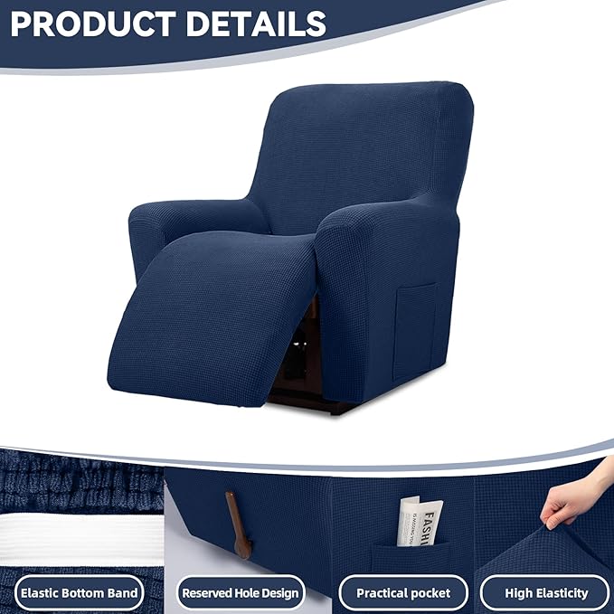 Cupuamon Recliner Chair Covers, Lazy Boy Recliner Covers Stretch Reclining