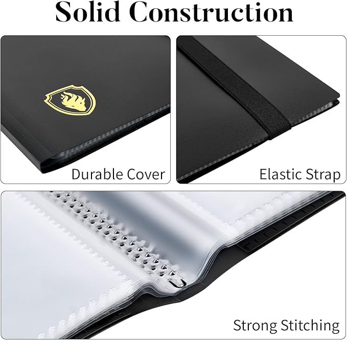 Card Binder 9 Pocket, Fabmaker 396 Pockets Trading Card Binder, Premium Collector Card Album for Standard Cards, Side Loading Card Collection Folder for Game Cards, Sport Cards, Blue