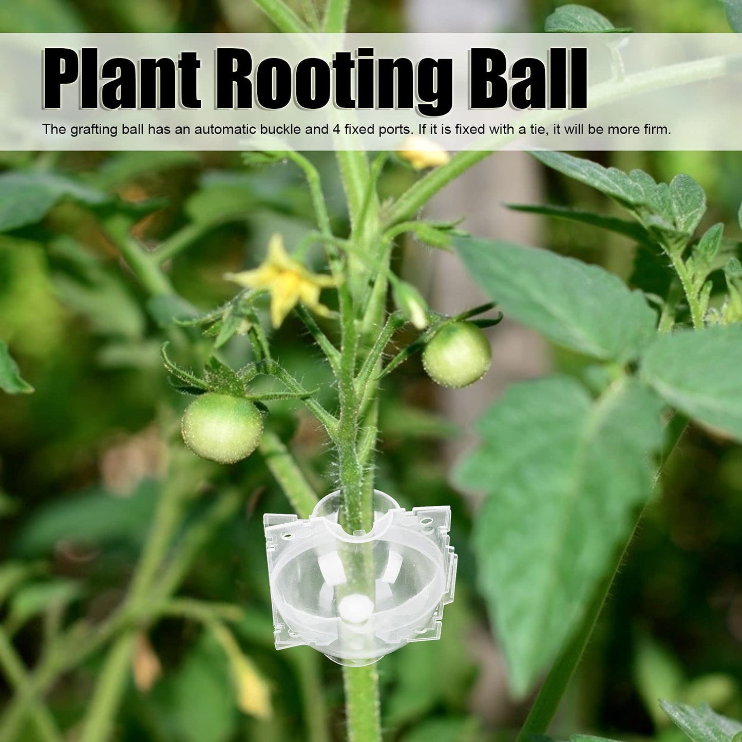 10PCS Air Layering Pods, Reusable High Pressure Plant Propagation Tray Rapid Plant Rooting Grow Box Grafting Device for 3-9mm Tree Plant Branches Asexual Reproduction