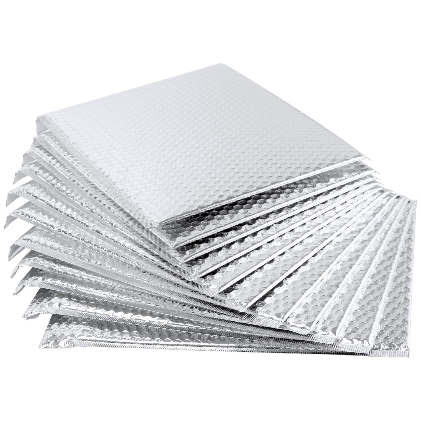 GINLANK 30 PCS 11.4 x 14 Inch Bubble Mailers, Silver Padded Mailing Envelopes, Practical Self Seal Aluminum Film Shipping Envelopes for Packing, Mailing