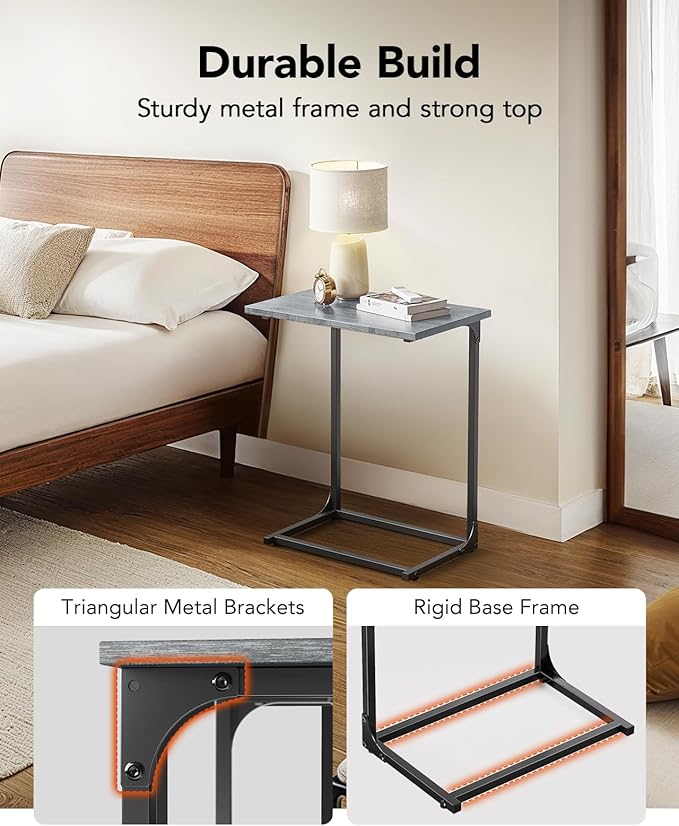 Pipishell C-Shaped Side Table, C Table