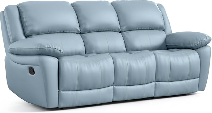 Furniture of America Sorin Modern Leather Recliner Sofa