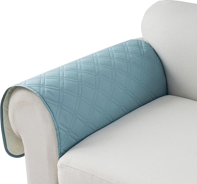 Genina Sofa Armrest Cover, Anti-Slip Armchair Slipcovers