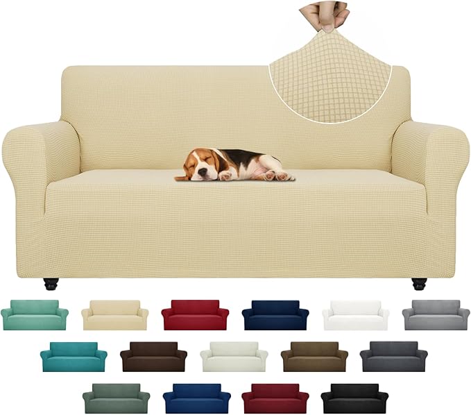 ZNSAYOTX Super Stretch Couch Cover Universal Sofa Covers