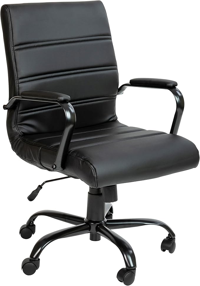 Flash Furniture Whitney Mid-Back Swivel LeatherSoft Desk Chair