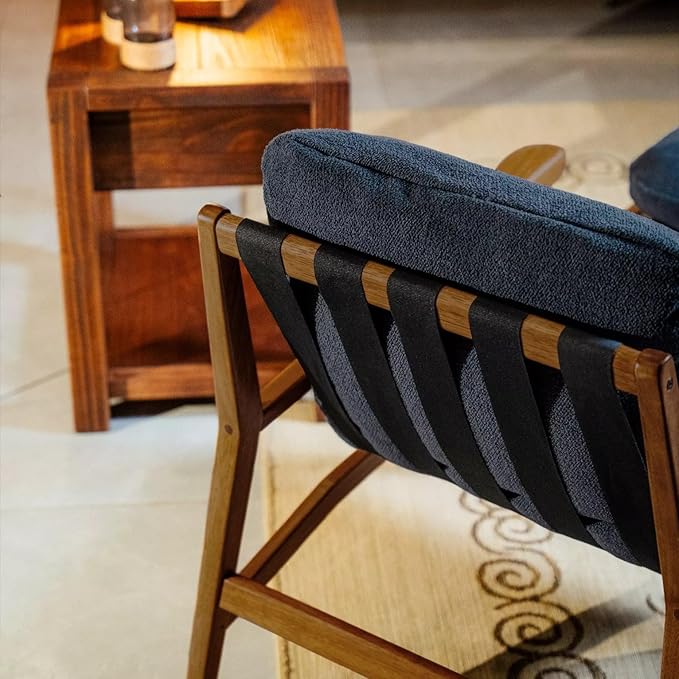 Grain Wood Furniture Solid Wood Mid Century Lounge Chair