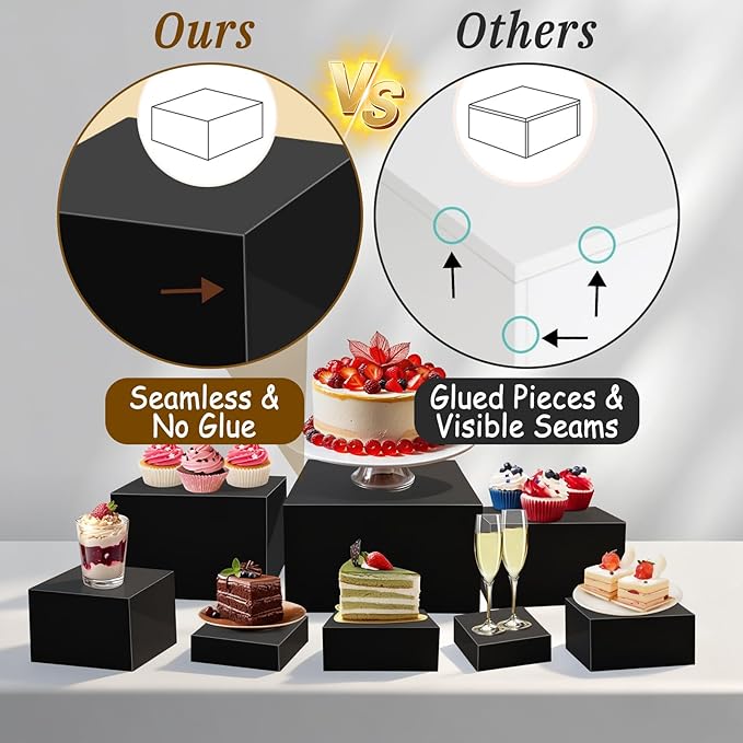 8Pcs Buffet Risers, Large Food Risers