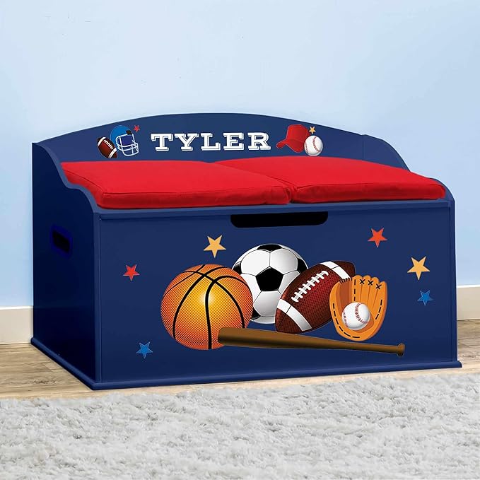 DIBSIES Personalized Creative Wonders Toy Box, 30 x 19.25 x 18 inches,
