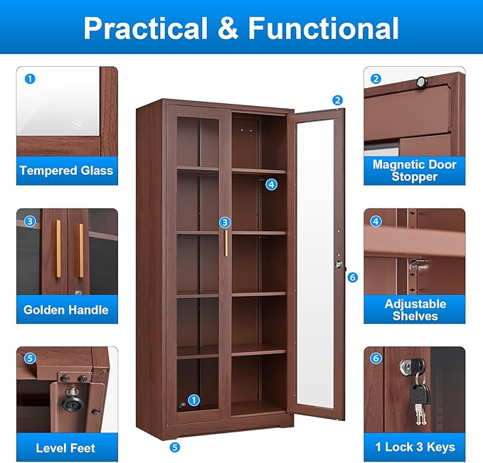 Polup Glass Display Cabinet, Display Case
