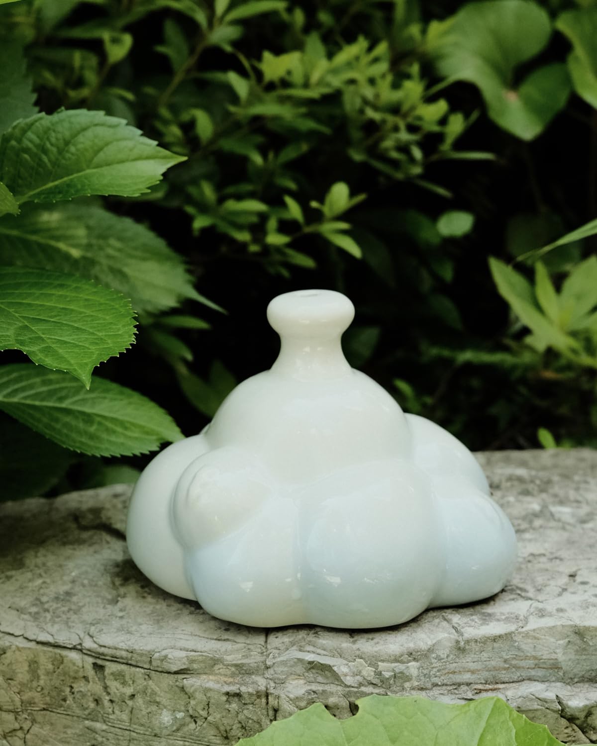 Cute Ceramic Watering Can for Indoor and Outdoor Plants, Rain Cloud Watering Bell Thumb Pot, Small Watering Can for Garden Decoration