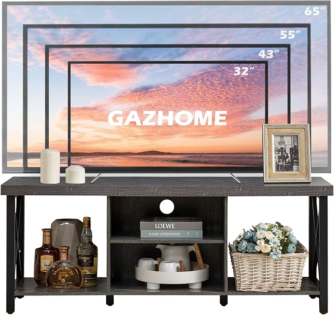 GAZHOME TV Stand for TV up to 55 Inches, TV Cabinet