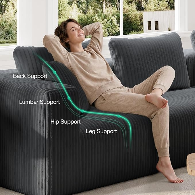 Novilla Modular Sectional Sofa, Modern Cloud Sectional Couch