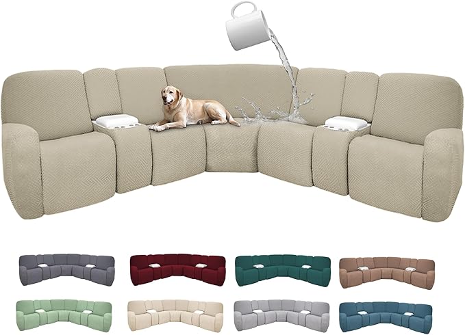 100% Waterproof Sectional Recliner Couch Covers