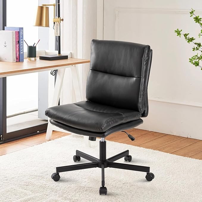 LUCKWIND Armless Office Desk Chair