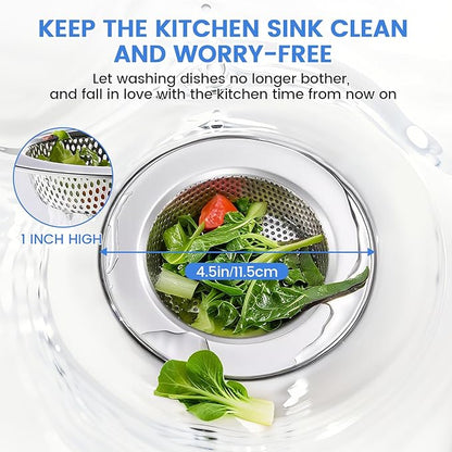 Sink Drain Strainer, Stainless Steel Kitchen Sink Drain Strainer, Dishwasher