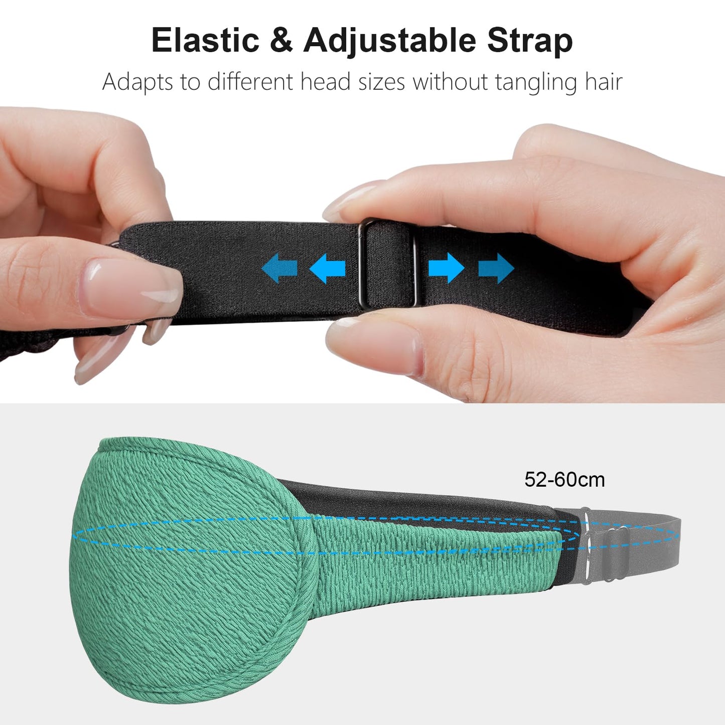 Gritin 100% Blackout Sleep Eye Mask for Women Men, Zero Pressure Sleeping Mask - Ergonomic Design 3D Cutout Eye Movement and Eyelash Friendly Night Blindfold, Ultra Soft Comfortable for Sleeping