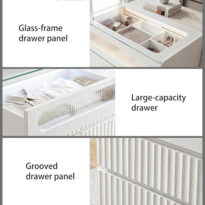 senlin Fluted 5 Drawer Dresser,