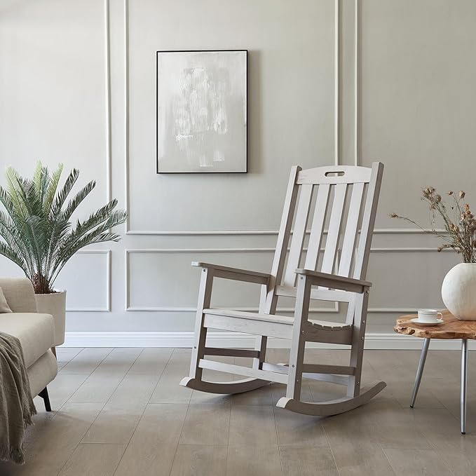 Psilvam Oversized Outdoor Rocking Chair,