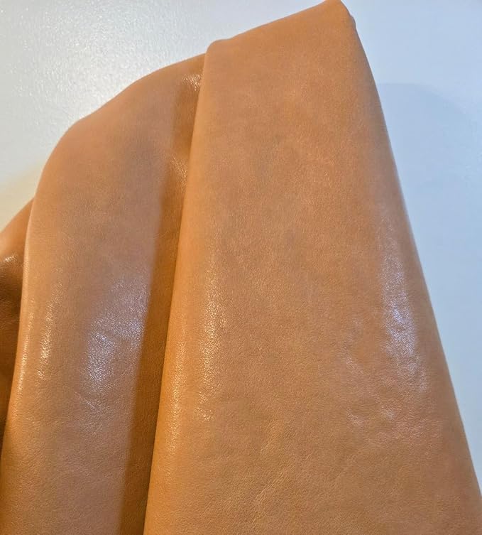 NAT Leathers™ | Wheat Camel Vegetable Tanned Tan Soft Faux Vegan Leather PU | 1