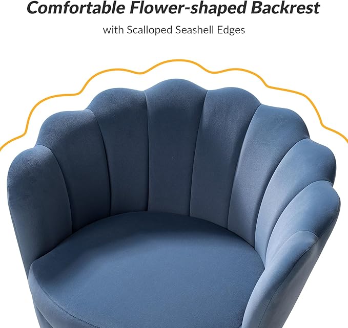 HULALA HOME Modern Velvet Accent Chairs Set of 2