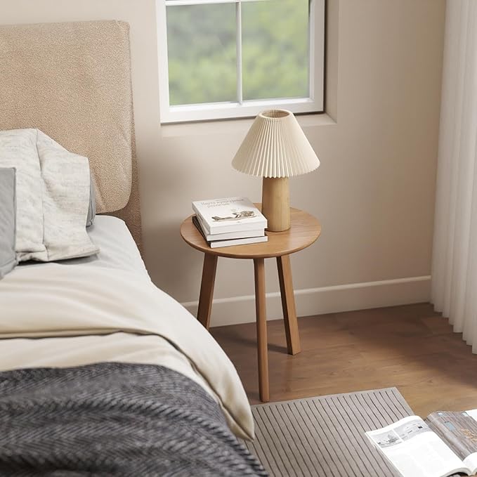 100% Solid Oak Small Side Table