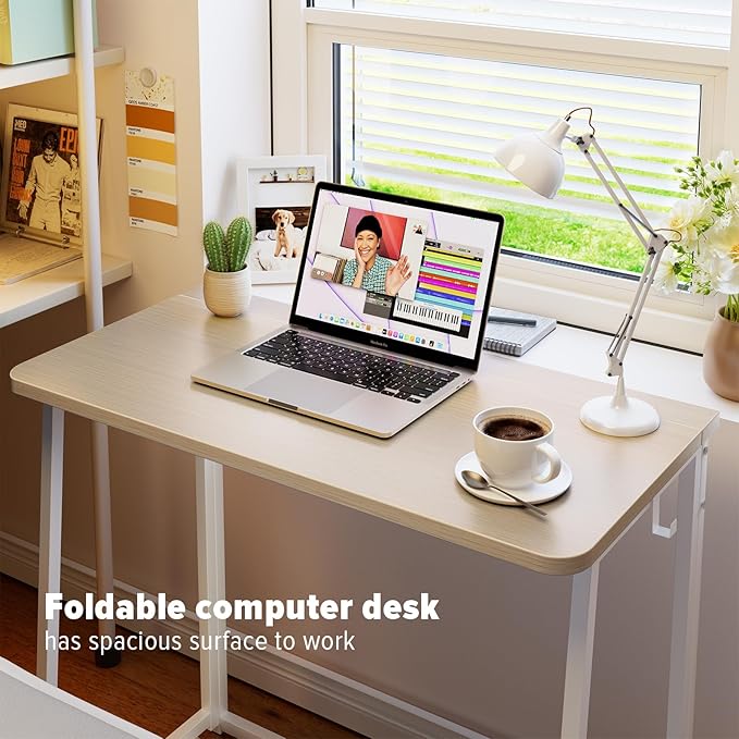 WOHOMO Folding Desk, Small Foldable Desk 31.5"