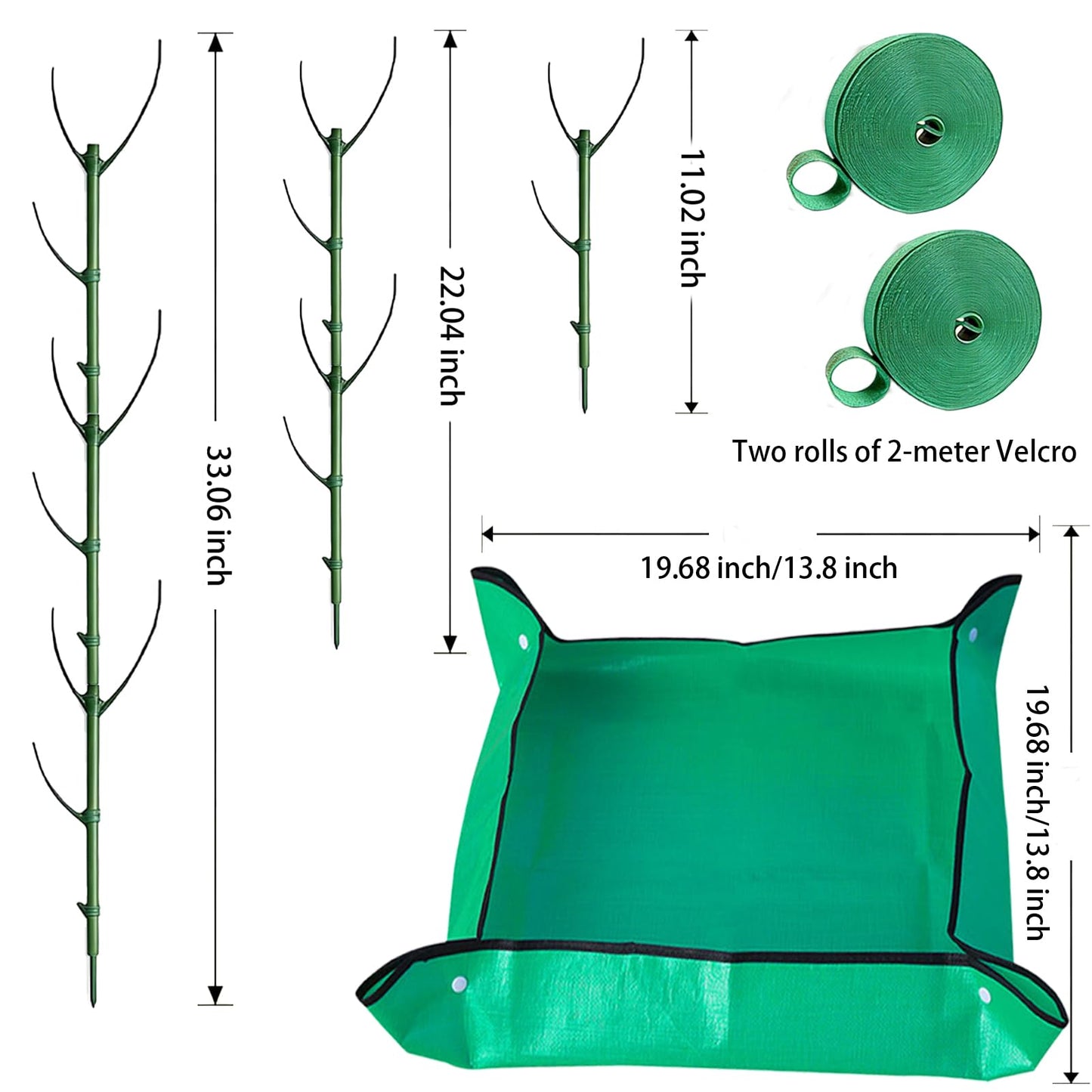 10 Pack Stackable Monstera Plant Support Stakes,for Indoor Outdoor Climbing Plants Stem Support - Durable Trellis Garden Poles, Garden Stakes for Pothos, Philodendron & Vine Plants