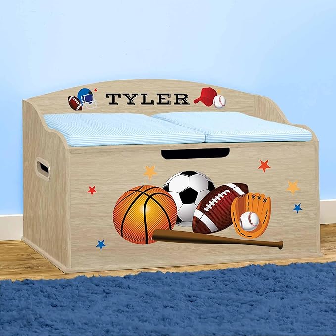 DIBSIES Personalized Creative Wonders Toy Box, 30 x 19.25 x 18 inches,