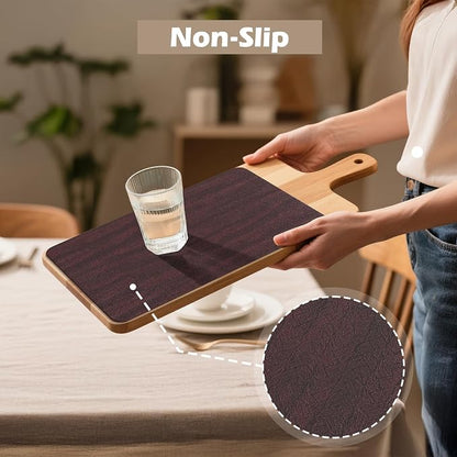 Aofmee Faux Leather Placemats Set of 6 - Waterproof - Wipeable - Washable - Heat Resistant - Anti Slip Stain Resistant Kitchen Dining Table Place Mats, Suitable for Indoor & Outdoor Use, Easy to Clean