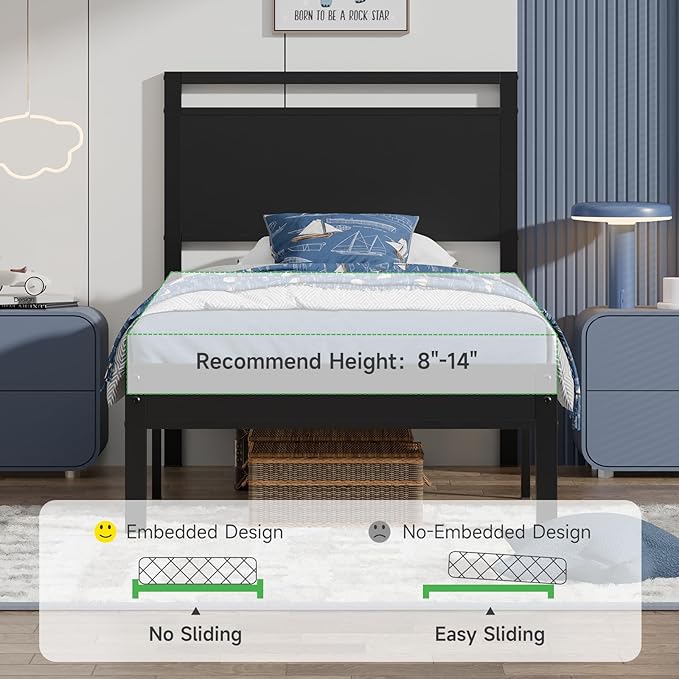 Z-hom Twin Metal Bed Frame
