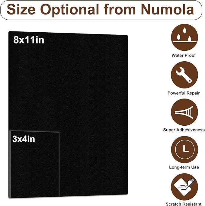 Numola Leather Repair Patch 8×11 inch Self-Adhesive Leather Repair Tape