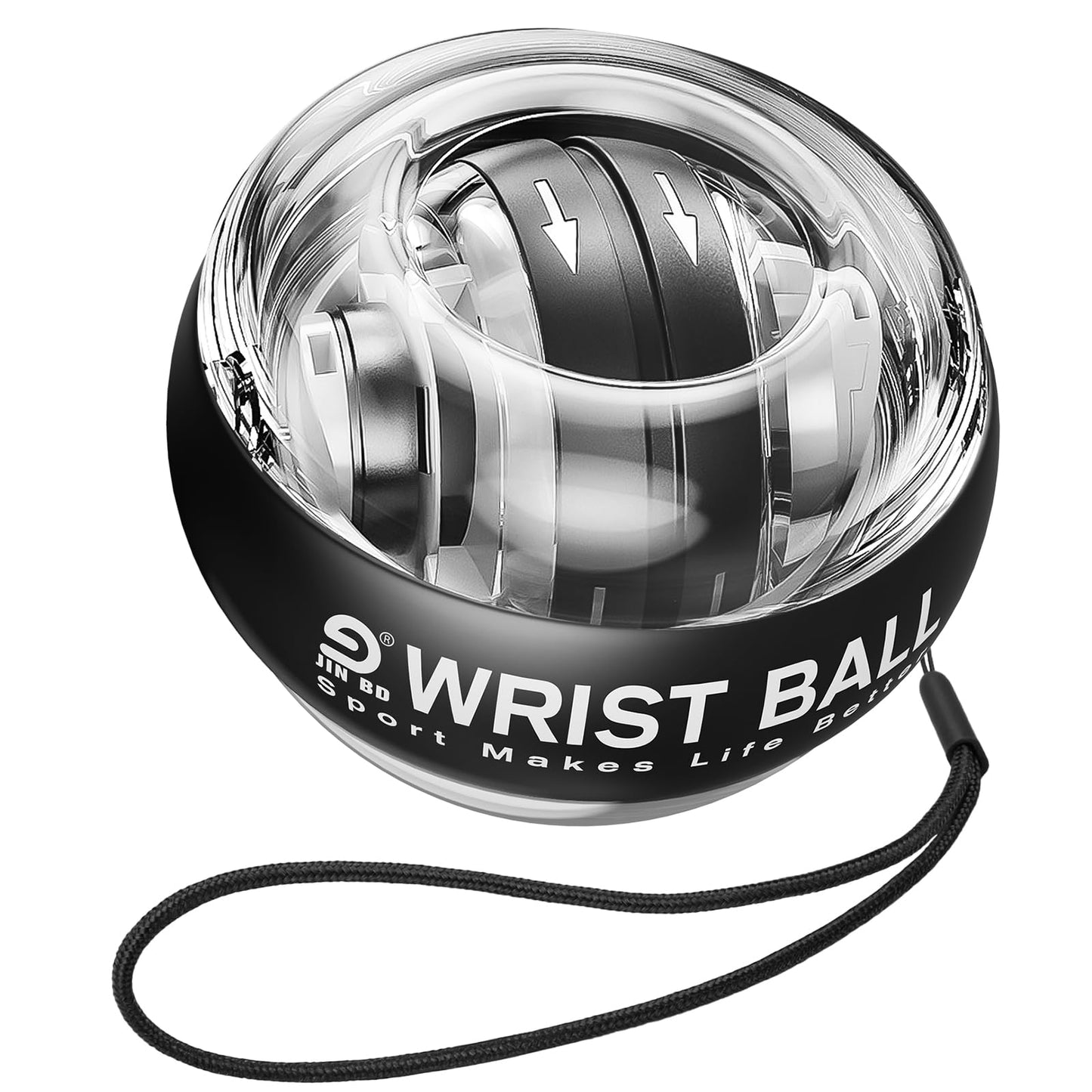 Wrist Trainer Ball Auto-Start Gyroscopic Forearm Exerciser Gyro Ball for Strengthen Arms, Fingers, Bones and Muscles