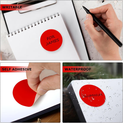 Red Dot Stickers 2 Inches Round Sticker, Circle Colored Labels Color Coding Labels for Office Classroom Toddlers Activity 80 Pieces