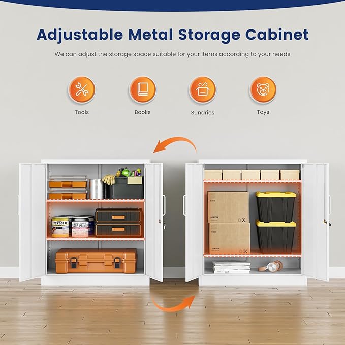 Yizosh Metal Garage Storage Cabinet