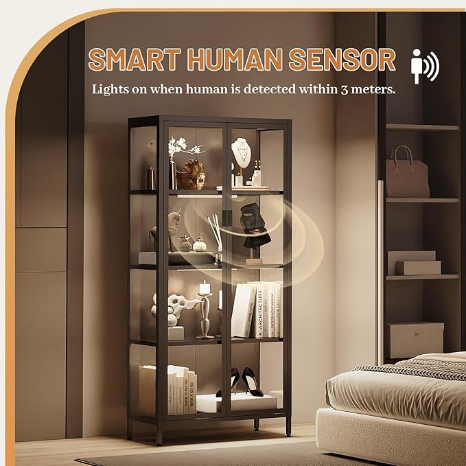 Eltean 63" H Display Cabinet
