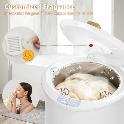 Keenray Upgraded Towel Warmer Bucket, Large Towel Warmer with 3 Heating Modes, Heat Time 30/45/60/90 Min Adjustable and Up to 24 Hour Delay Timer, Towel Heater for Oversize Bathrobes Blankets, CL1Plus