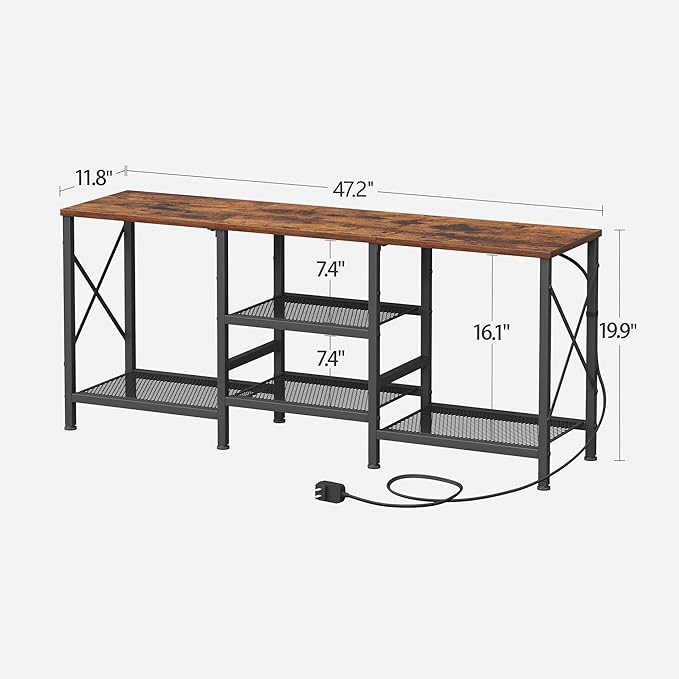 JARHETUN TV Stand with LED Lights