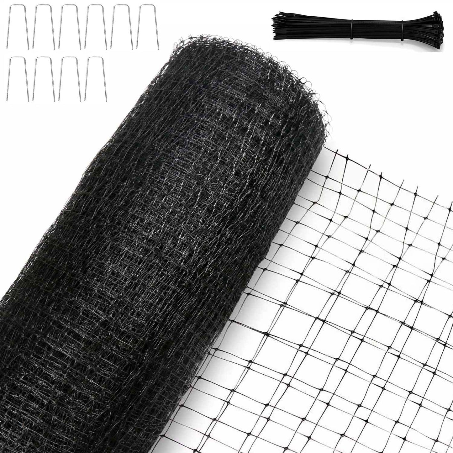 KLEWEE Bird Netting, 13 x 33 FT Heavy Duty Garden Netting Fine Mesh for Protect Fruit Trees, Plants and Vegetables from Birds, Deer, Squirrels and Other Animals