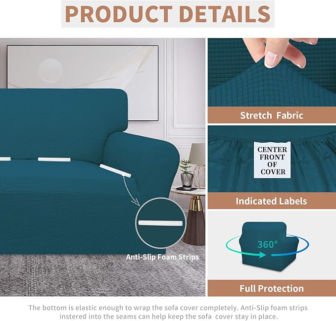 Easy-Going 100% Waterproof Chair Couch Cover, Dual Waterproof Sofa Cover