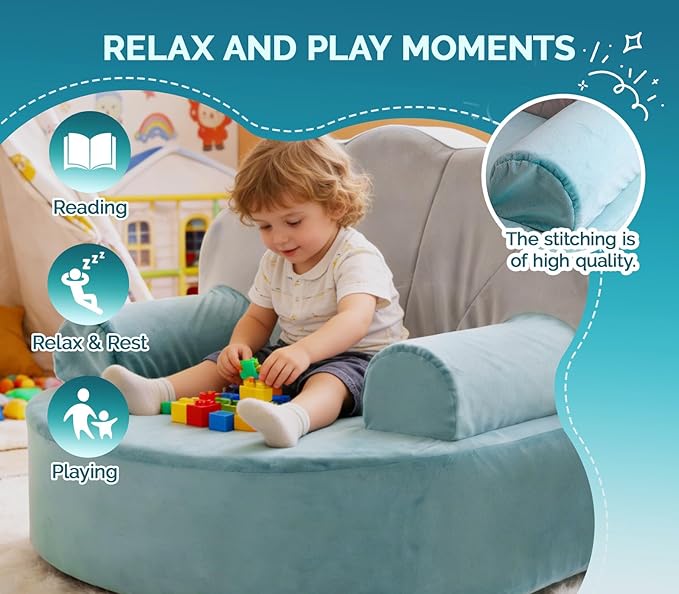 Snuggly Toddler Chair, Soft Kids Sofa
