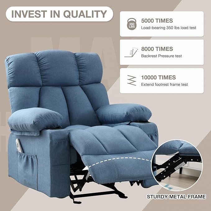 Massage Rocking Recliner Chair, Ergonomic Recliners Sofa