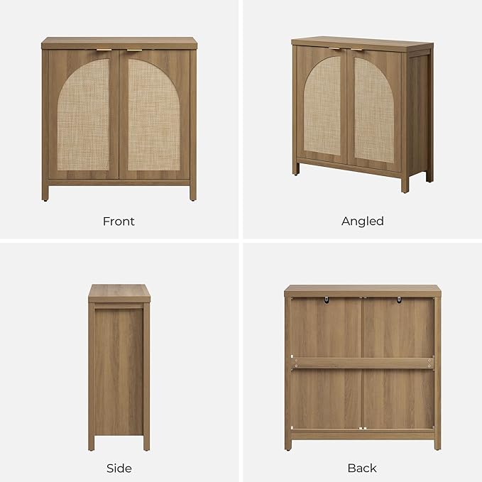 SICOTAS 68" W Rattan Sideboard Buffet Cabinet