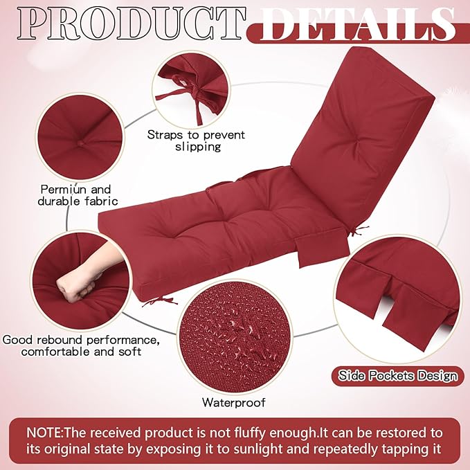 Outdoor Chaise Lounge Cushions
