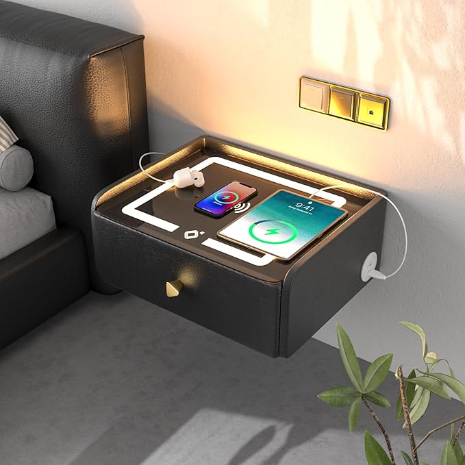 HOMEMORE Floating Nightstand