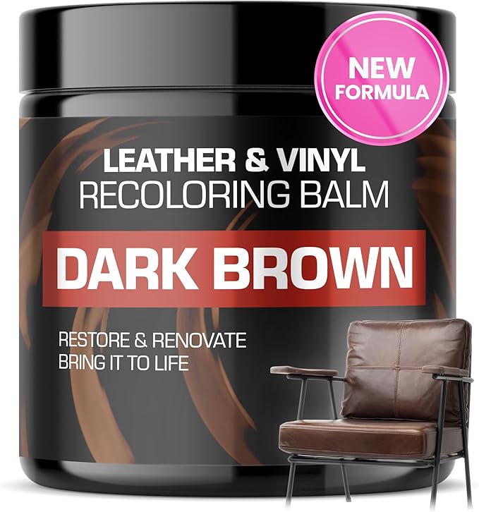 FORTIVO Leather Recoloring Balm, Color Restorer, Scratch Remover, Couch Paint