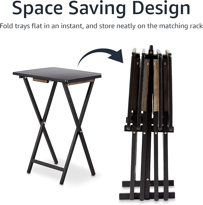 Amazon Basics Portable Foldable TV Tray Table