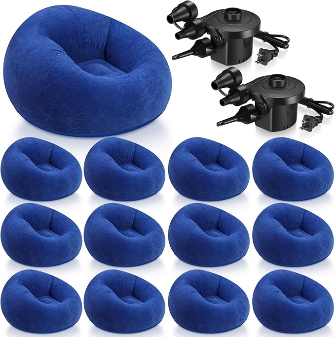 Realspring 6 9 12 Pcs Inflatable Bean Bag Chairs