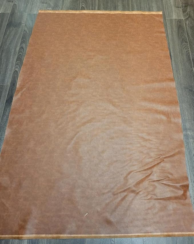 NAT Leathers | Tan Mid Brown Soft Faux Vegan Leather PU | 25 Yard Roll Cut by