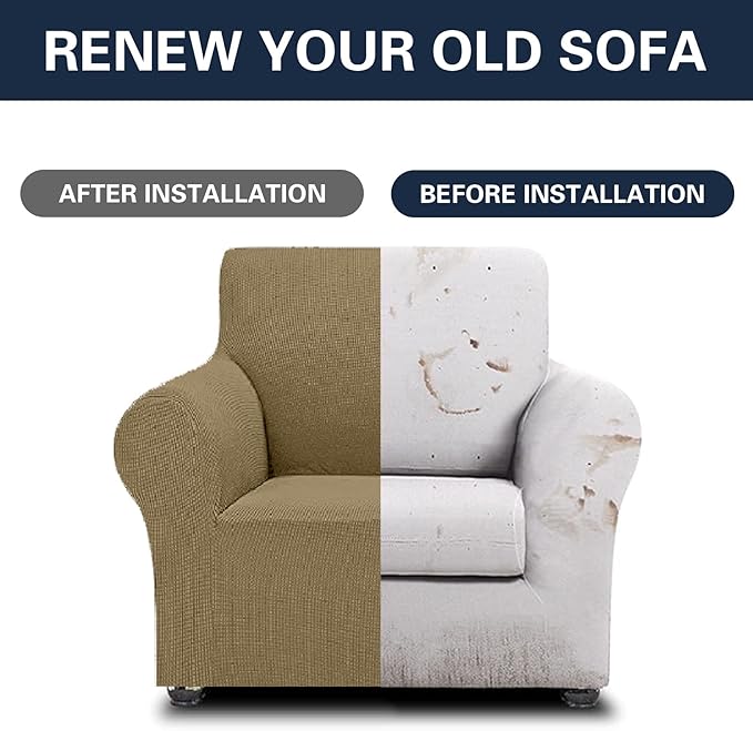 Cupuamon 2026 New Stretch Chair Sofa Slipcovers Couch Cover